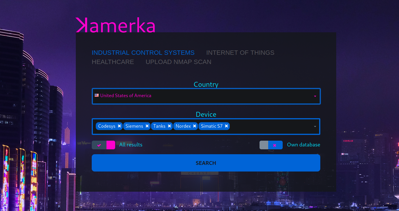 Offensive OSINT s04e03 - Tracking Internet facing Industrial Control System devices with Kamerka Lite